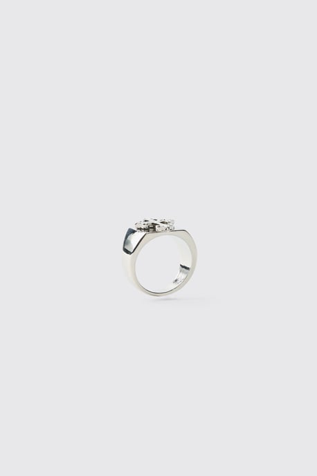 Silver Cross Ring - Image 3