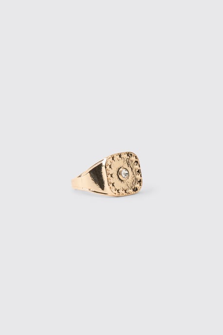 Gold Diamante Ring - Image 1