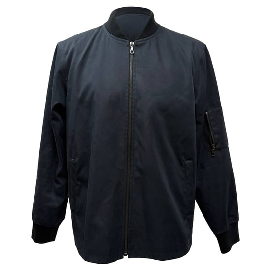 A.P.C. Greg bomberjack van katoen in marineblauw. - Image 1