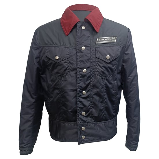 Givenchy bomberjack met contrasterende kraag in zwart polyester - Image 1
