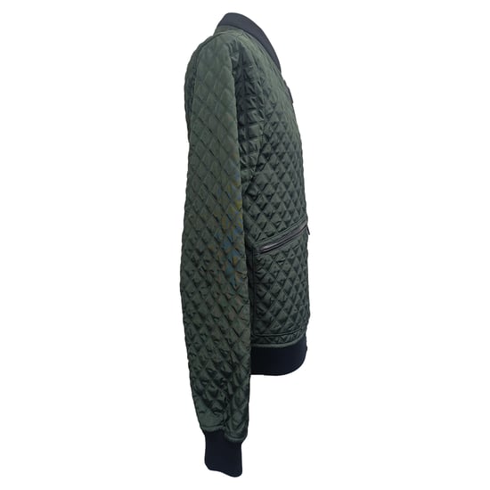 Dolce & Gabbana gewatteerde bomberjack in olijfgroen polyamide - Image 3
