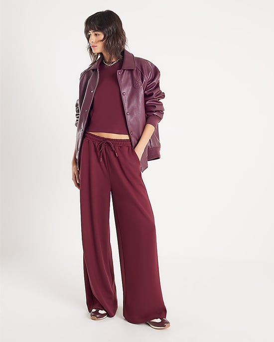 River Island Womens Sweatshirt Red Premium Batwing - Image 3