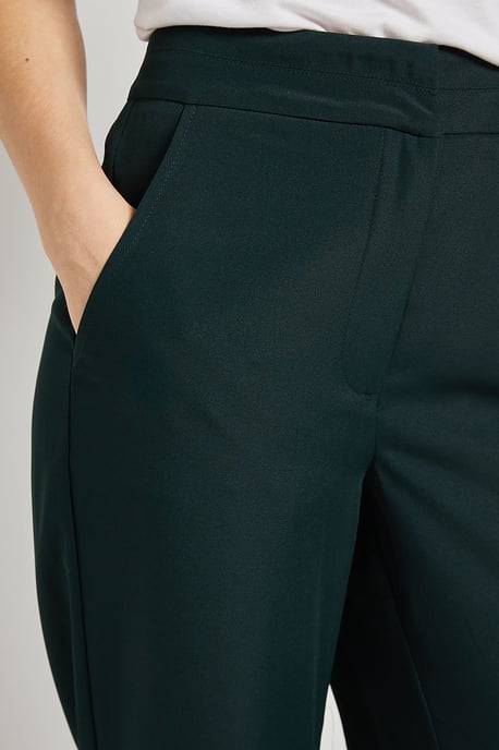 Stitch Waistband Straight Leg Trouser - Image 4