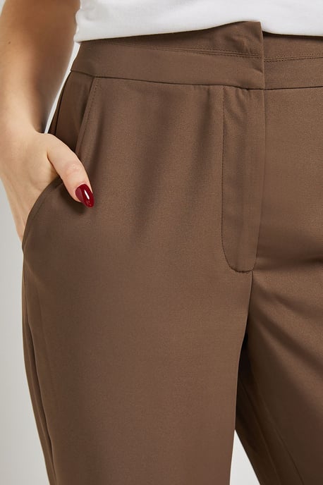 Stitch Waistband Straight Leg Trouser - Image 4