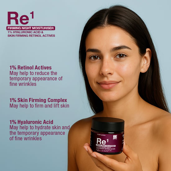 Firming Night Moisturiser with 1% Hyaluronic Acid & Skin Firming Retinol Actives 60ml - Image 5