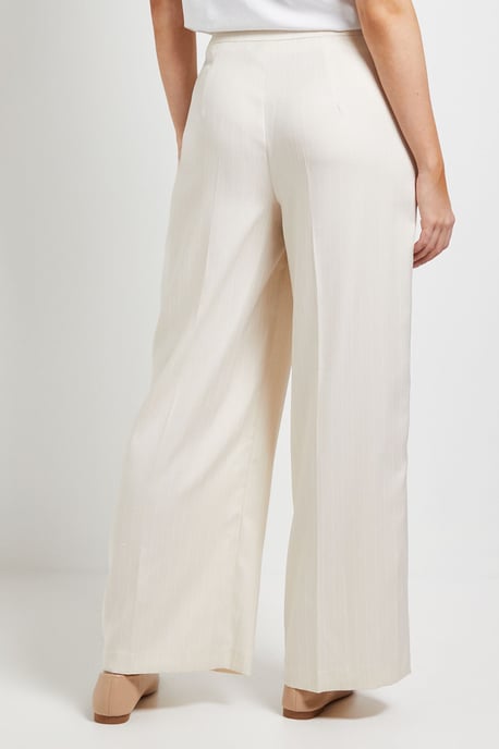 Wide Leg Full Length Pinstripe Trouser - Image 3