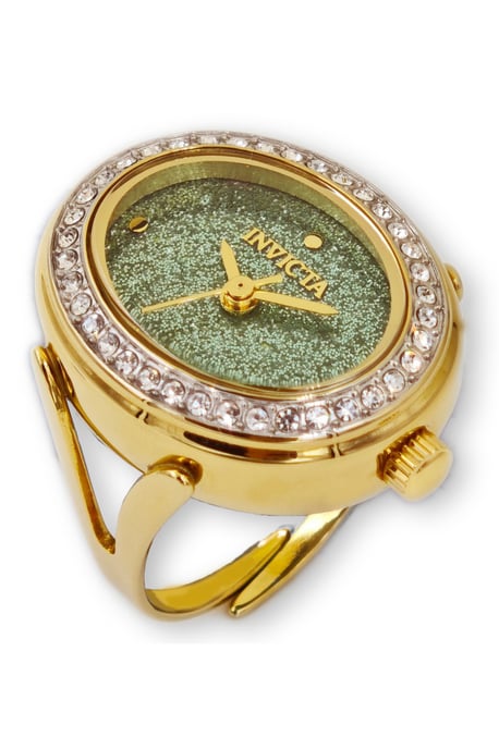 Invicta Mini 49602 Dames Horloge - Quartz Uurwerk - Roestvrij Staal met groene Wijzerplaat - 24mm - Image 3