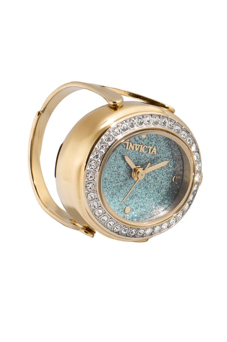 Invicta Mini 49602 Dames Horloge - Quartz Uurwerk - Roestvrij Staal met groene Wijzerplaat - 24mm - Image 4