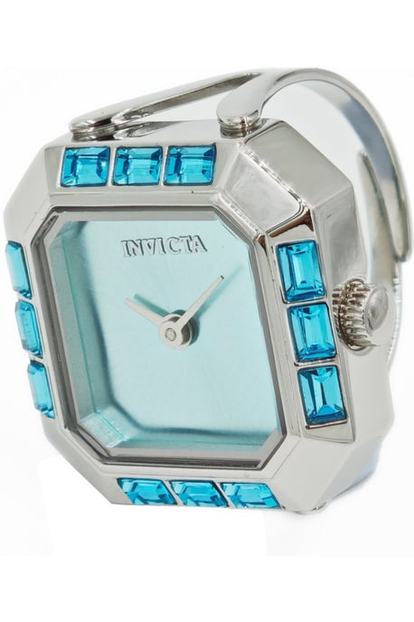 Invicta Mini 49579 Dames Horloge - Quartz Uurwerk - Roestvrij Staal met blauwe Wijzerplaat - 21mm - Image 1