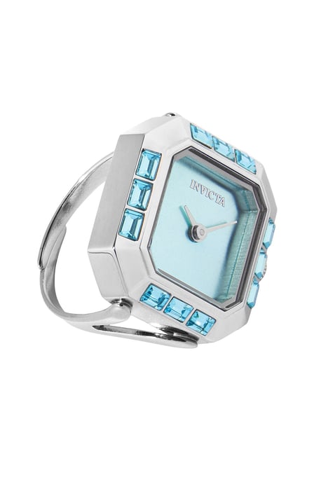 Invicta Mini 49579 Dames Horloge - Quartz Uurwerk - Roestvrij Staal met blauwe Wijzerplaat - 21mm - Image 4