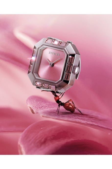 Invicta Mini 49581 Dames Horloge - Quartz Uurwerk - Roestvrij Staal met roze Wijzerplaat - 21mm - Image 5