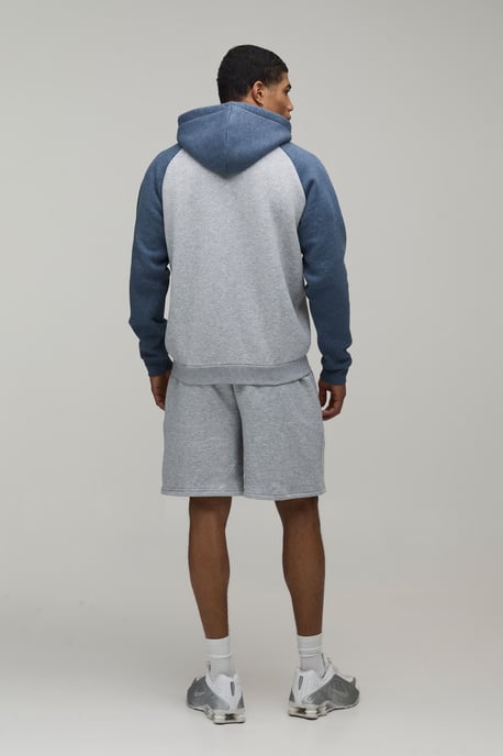 Regular Fit Raglan Sleeve Zip Thru Hoodie - Image 2