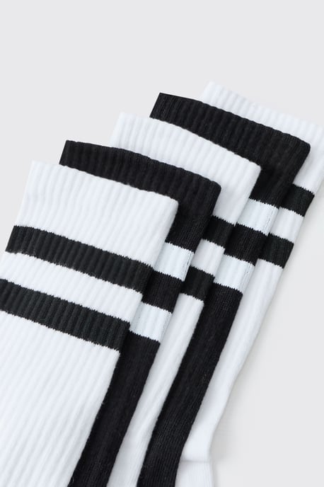 5 Pack Mix Stripe Sport Socks - Image 4