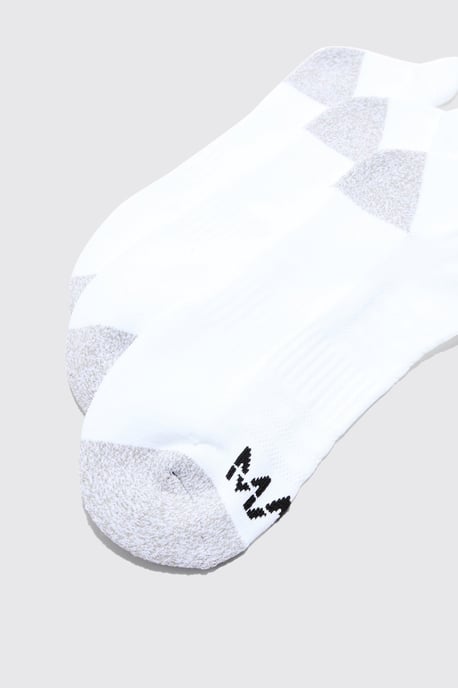 Man Active Cushioned Training Trainer 3 Pack Socks - Image 2