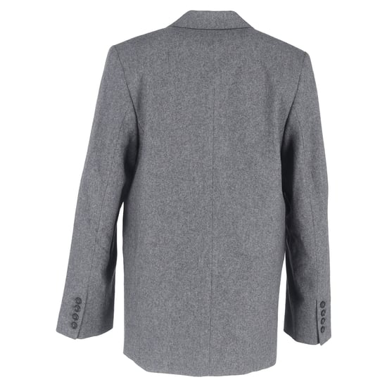 Totême Single-Breasted Blazer in Grey Wool - Image 3