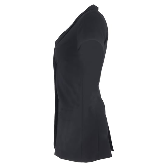 Totême single-breasted blazer met korte mouwen in zwarte wol - Image 2
