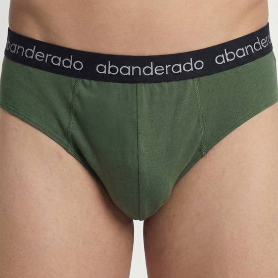 Pack of 2 Men's Elastic Cotton Briefs AA595 - Image 6