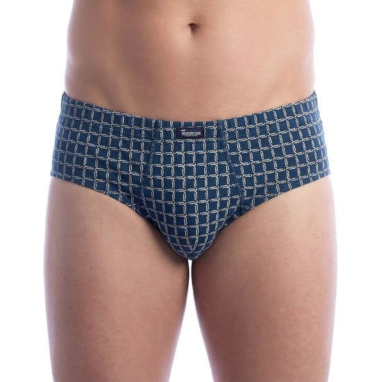 Pack of 3 Men's Essential Printed Briefs with Opening A0090 - Image 2