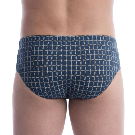Pack of 3 Men's Essential Printed Briefs with Opening A0090 - Image 4