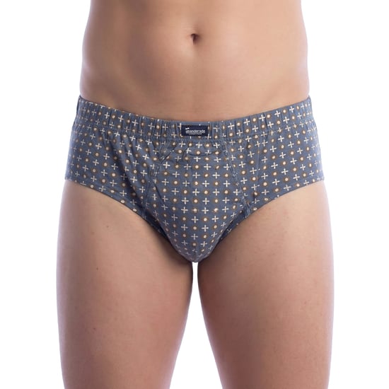 Pack of 3 Men's Essential Printed Briefs with Opening A0090 - Image 5