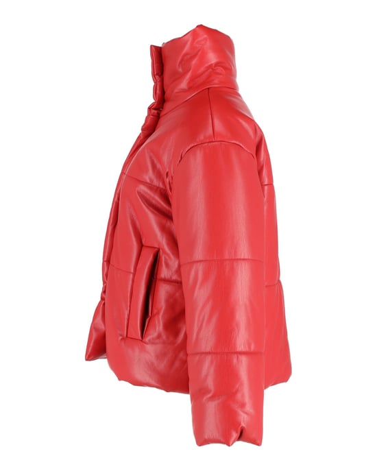 Nanushka Hide Puffer Jacket in rood Okobor synthetisch leer - Image 2