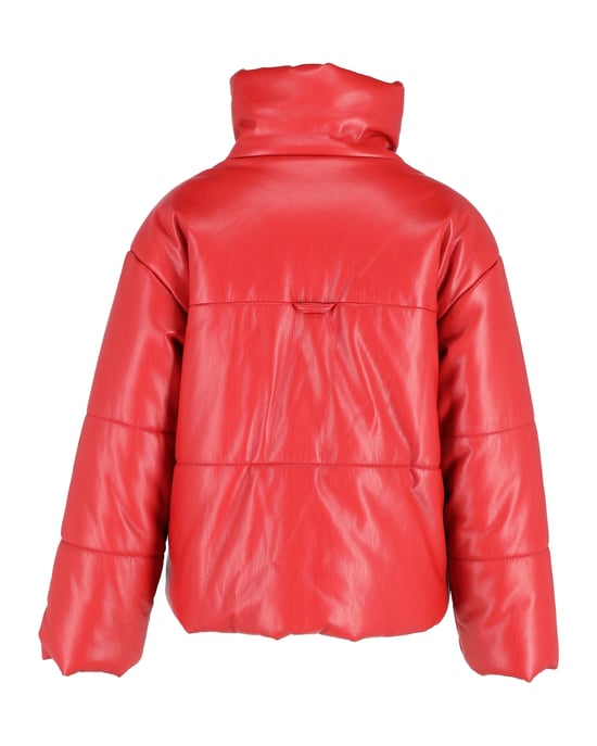 Nanushka Hide Puffer Jacket in rood Okobor synthetisch leer - Image 3