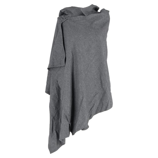 Yohji Yamamoto capuchonponcho/cape van grijze wol - Image 1