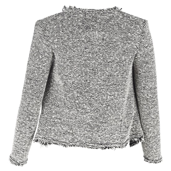 Iro Azure Tweed öppen kavaj i svart och vit bomull - Image 3