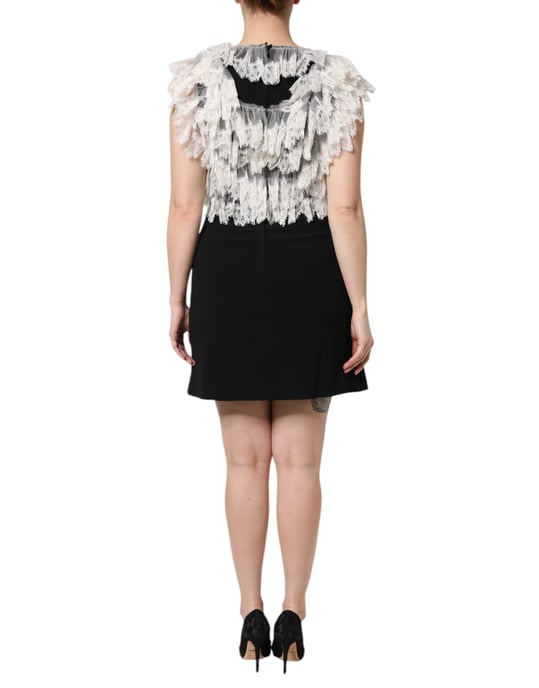 Lace Mini Dress With Embroidered Heart - Image 4