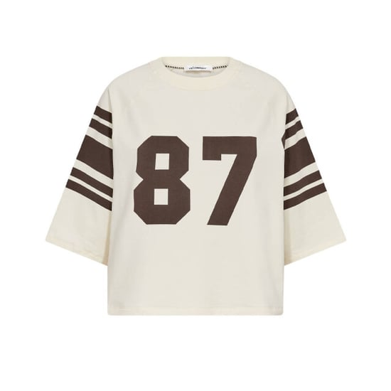 Co'Couture Elycc 87 tee sweat off white bruin - Image 1