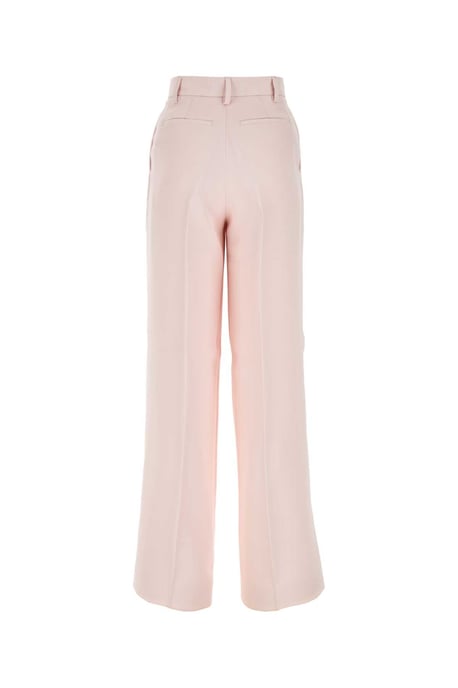 Lichtroze Viscose Broek met Wijde Pijpen - Image 1