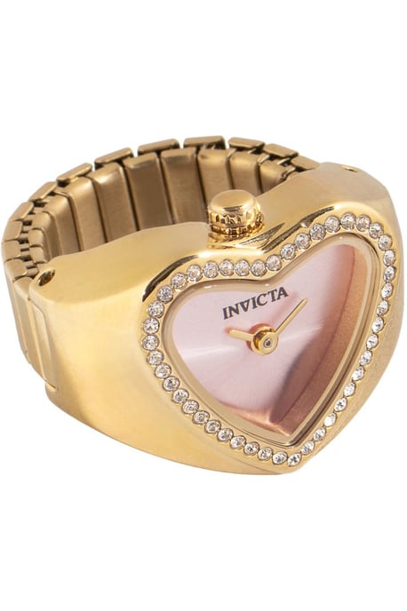 Invicta Mini 49575 Dames Horloge - Quartz Uurwerk - Roestvrij Staal met roze Wijzerplaat - 18mm - Image 1