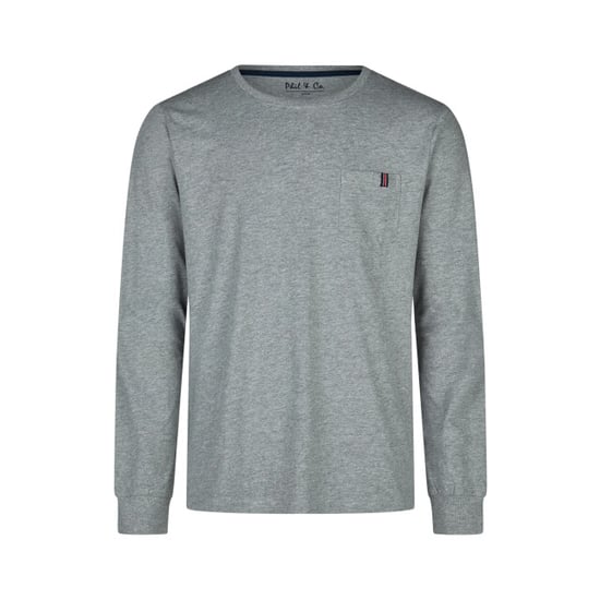 Phil & Co Essential heren pyjama set lang grijs/blauw - Image 3