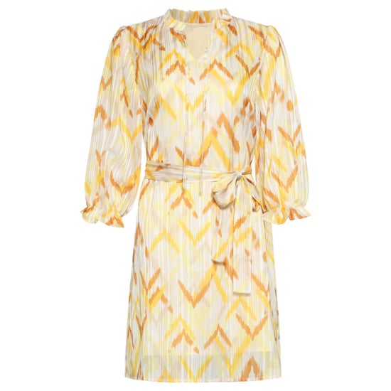 Smashed Lemon Tuniek jurk met gele zigzag aztec print en ceintuur | - Image 6