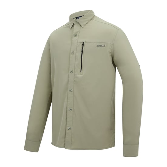 Regatta Mens Light Insect Repellent Long-Sleeved Travel Shirt (Abbeystone) - Image 3