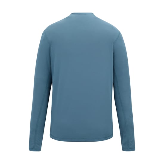 Regatta Mens Mindo Logo Long-Sleeved T-Shirt (China Blue) - Image 2