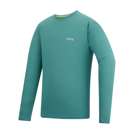 Regatta Mens Mindo Logo Long-Sleeved T-Shirt (Arctic) - Image 3