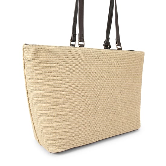 Carvela Frame Raffia Tote Bag - Image 3