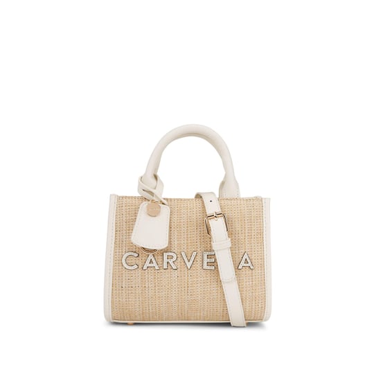 Carvela Frame Raffia Micro Bag - Image 1