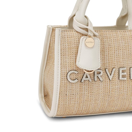 Carvela Frame Raffia Micro Bag - Image 4