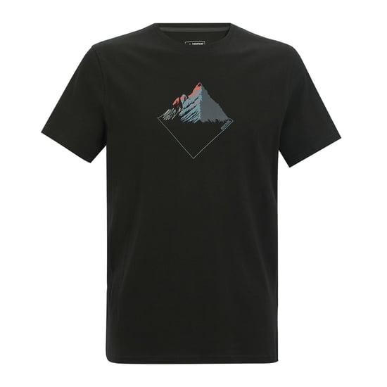 Regatta Mens Breezed Mountain T-Shirt (Black) - Image 1