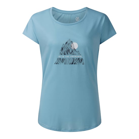 Dare 2B Womens/Ladies Serenity Abstract Mountain T-Shirt (Nordic Blue) - Image 1