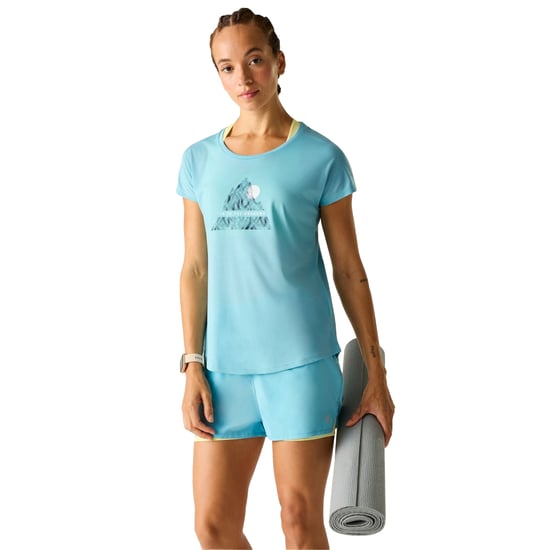 Dare 2B Womens/Ladies Serenity Abstract Mountain T-Shirt (Nordic Blue) - Image 4