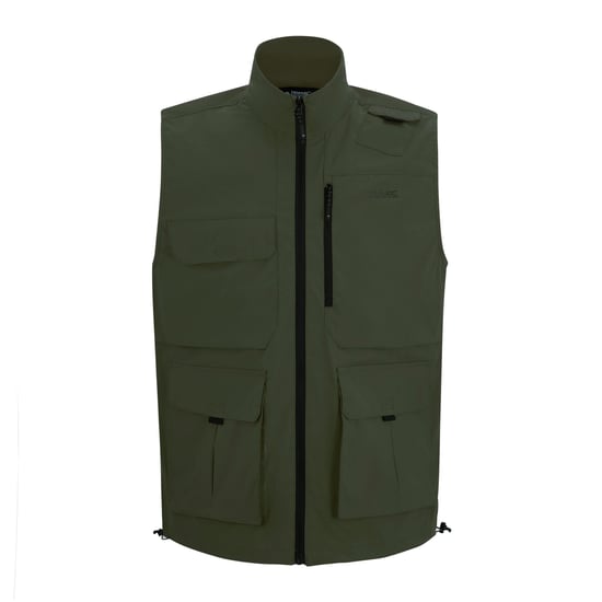 Regatta Mens Light Insect Repellent Travel Body Warmer (Khaki Green) - Image 1