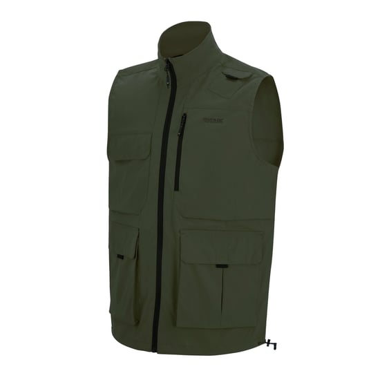 Regatta Mens Light Insect Repellent Travel Body Warmer (Khaki Green) - Image 3