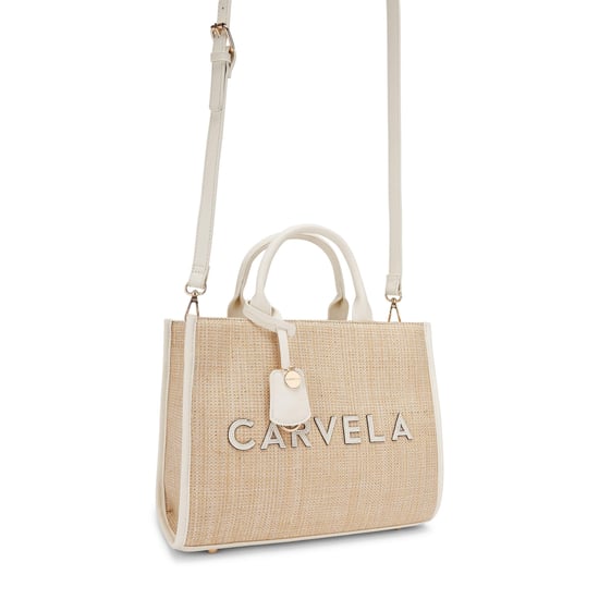 Carvela Frame Raffia Midi Bag - Image 2