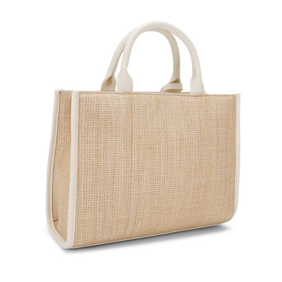 Carvela Frame Raffia Midi Bag - Image 3