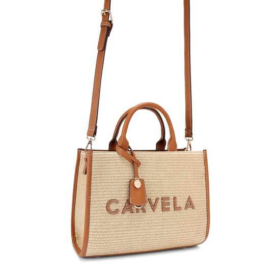 Carvela Frame Raffia Midi Bag - Image 2