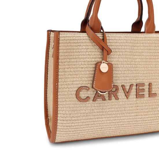 Carvela Frame Raffia Midi Bag - Image 4