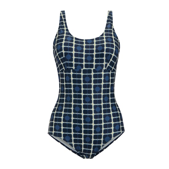 Regatta Womens/Ladies Orla Kiely Poppy One Piece Swimsuit (Navy) - Image 1